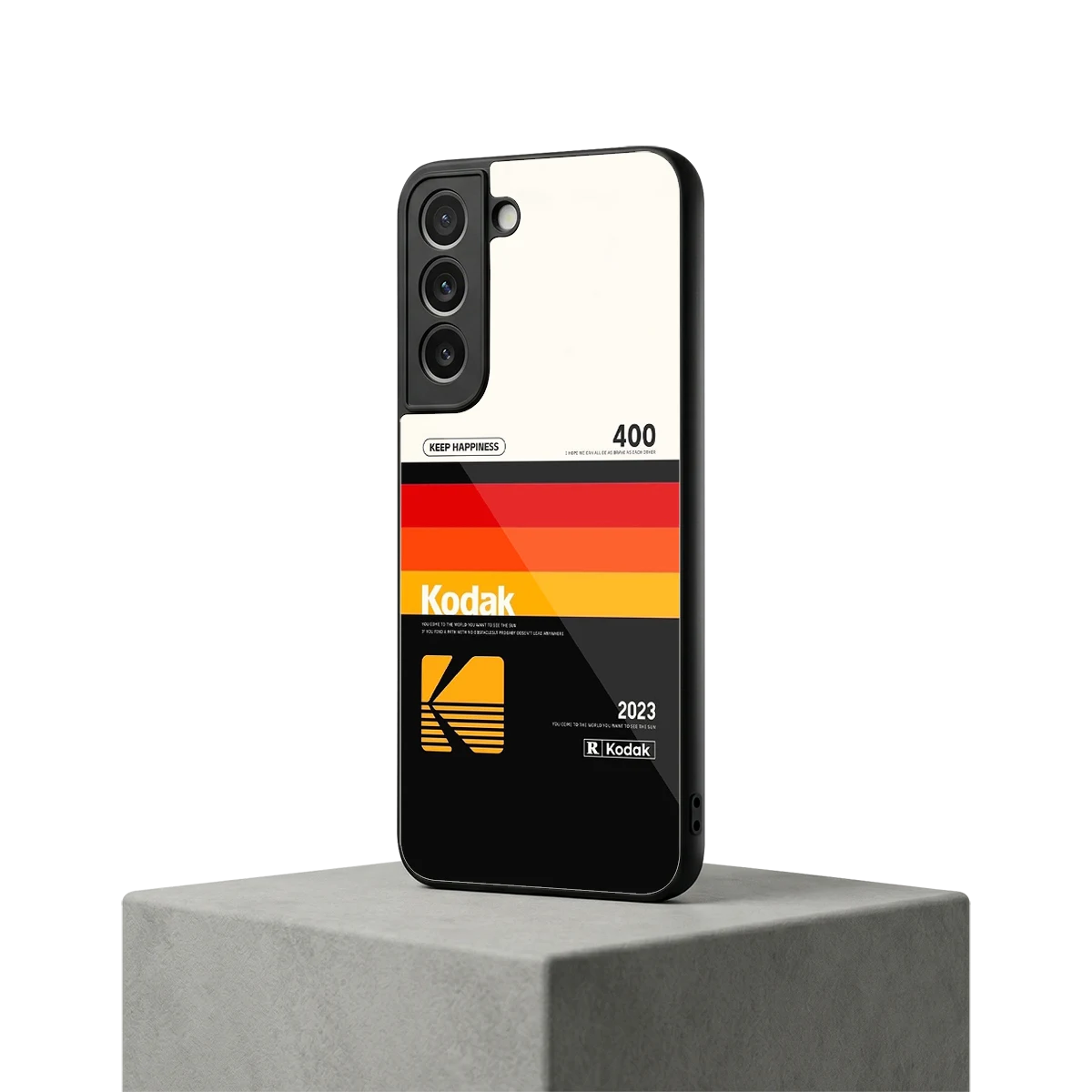 Keep Happiness samsung galaxy s22 mobile cover | shockproof glass phone case