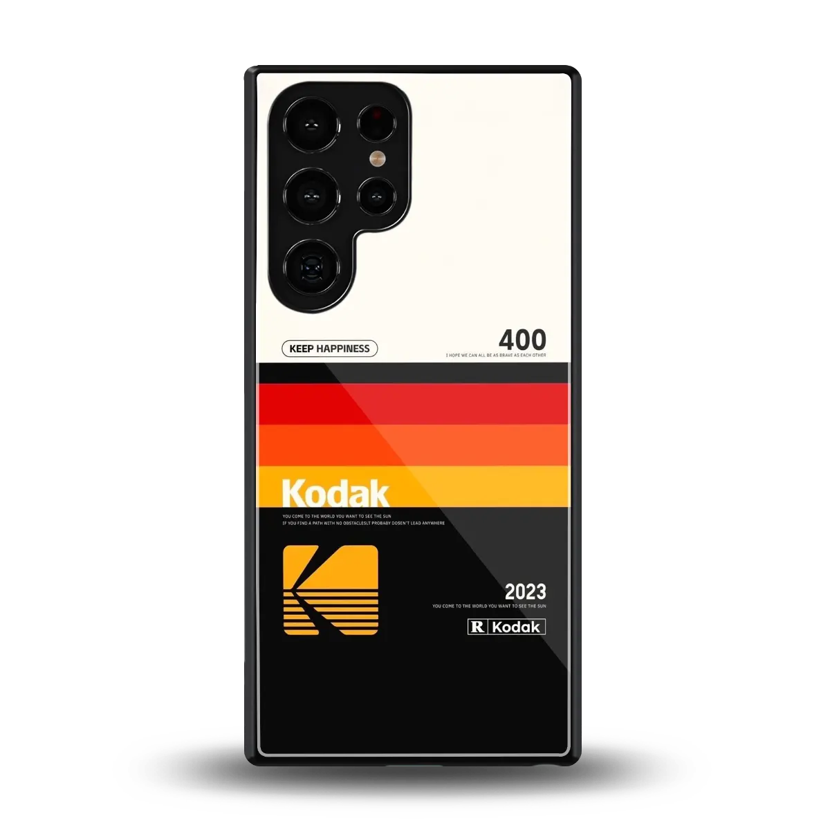 Keep Happiness back phone cover | glass case for samsung galaxy s25 ultra