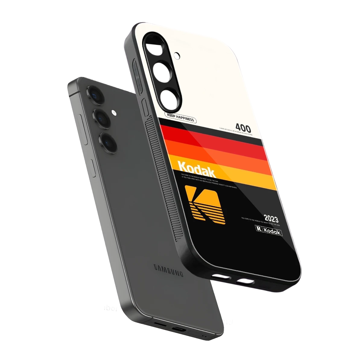 Keep Happiness sleek samsung galaxy s24 plus cover with tempered glass back and TPU edges