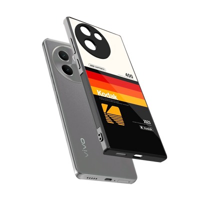 Keep Happiness sleek vivo v30e cover with tempered glass back and TPU edges