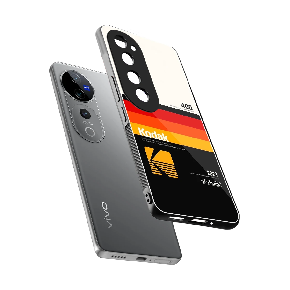 Keep Happiness sleek vivo v40 pro cover with tempered glass back and TPU edges