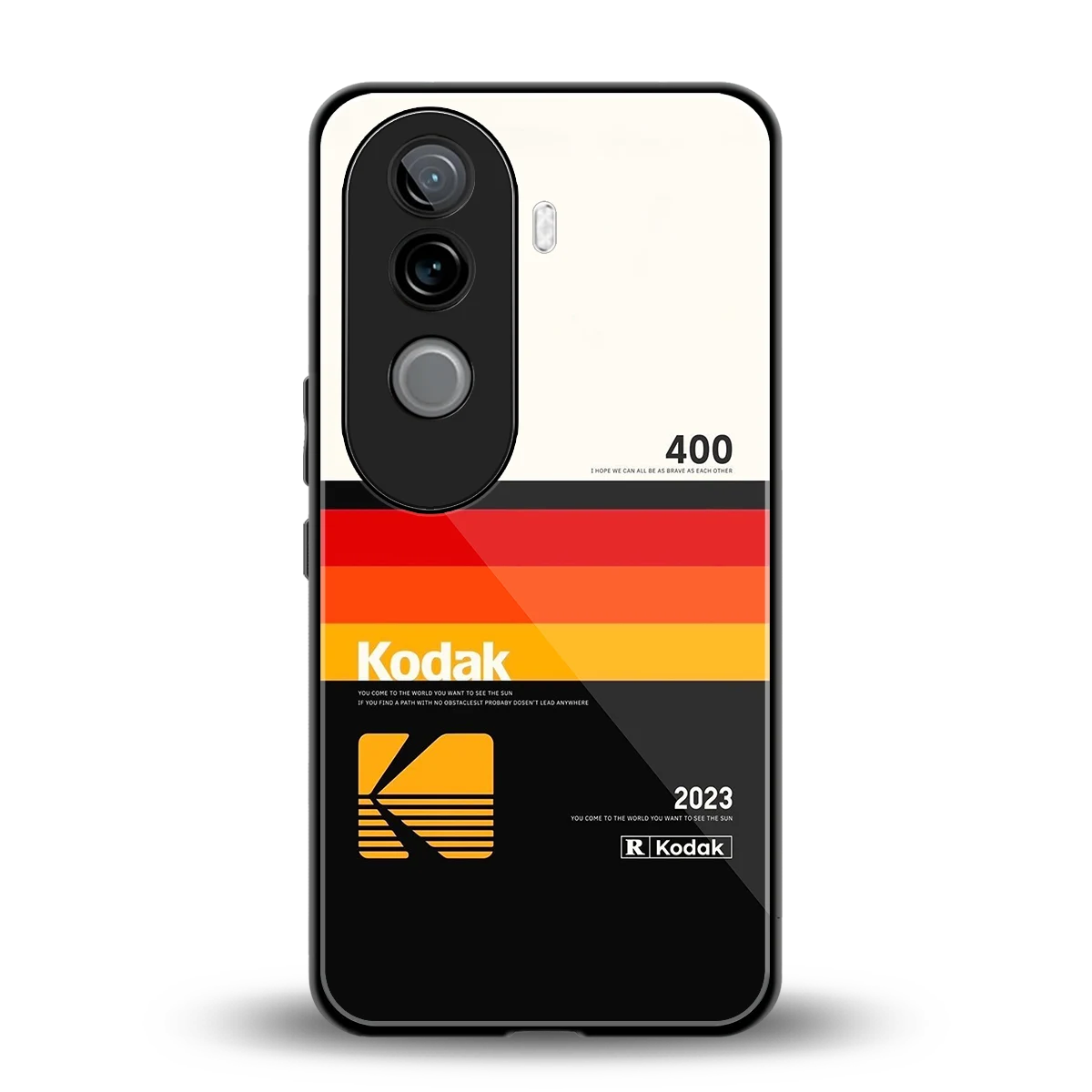 Keep Happiness back phone cover | glass case for vivo v40e