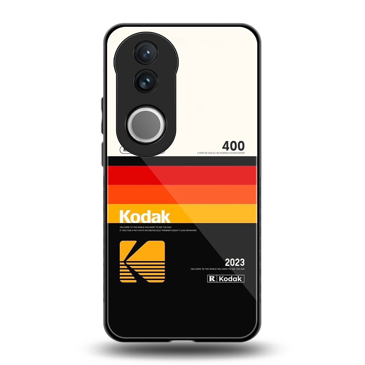 Keep Happiness back phone cover | glass case for vivo v50