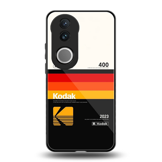 Keep Happiness back phone cover | glass case for vivo v50