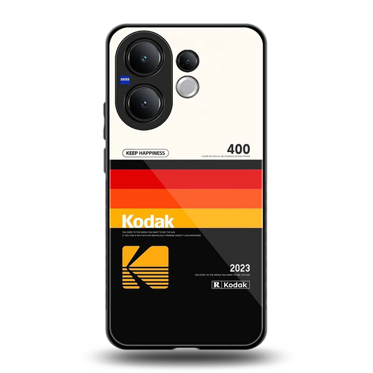 Keep Happiness back phone cover | glass case for vivo v60