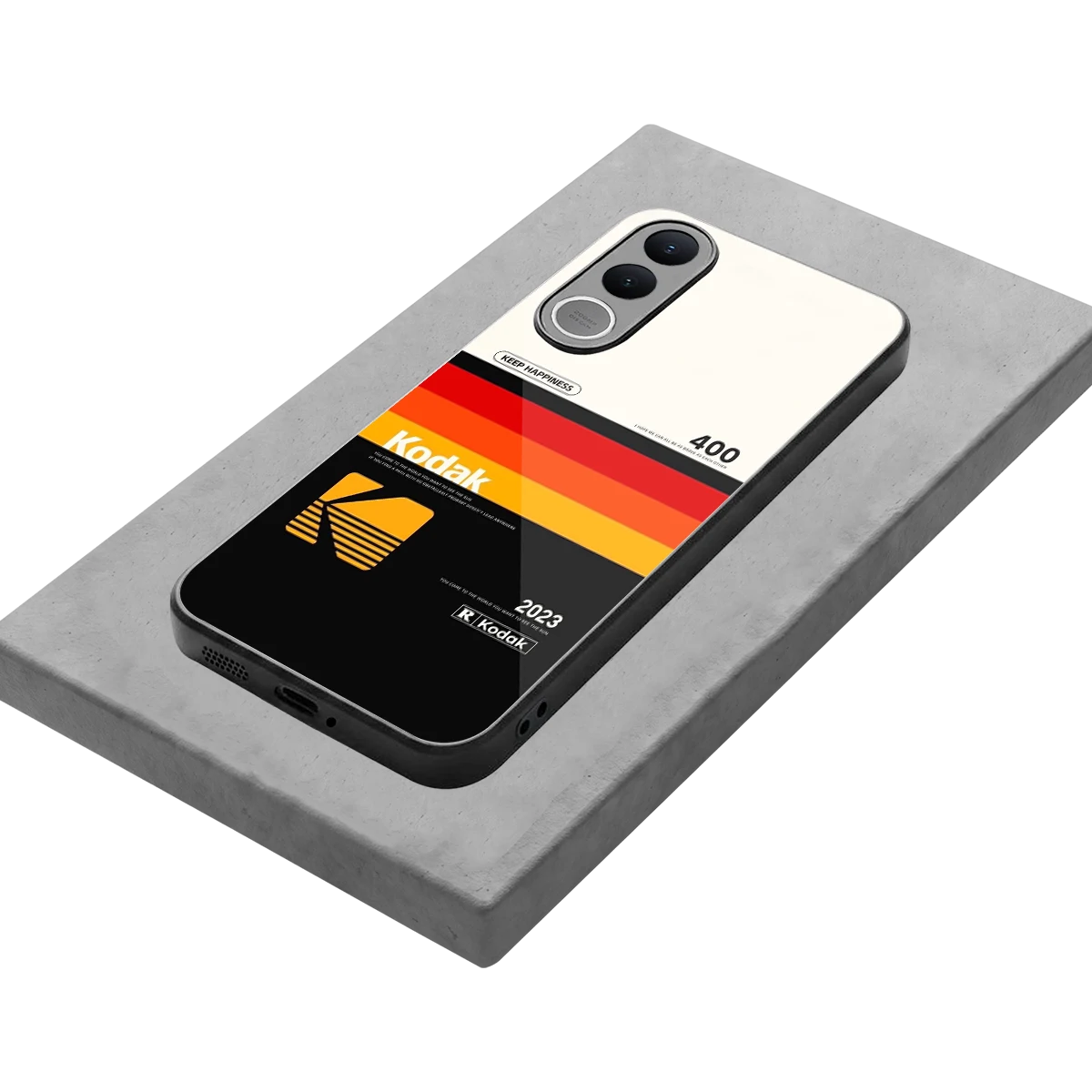 Keep Happiness stylish phone case for vivo v70 fe | glossy glass and slim fit