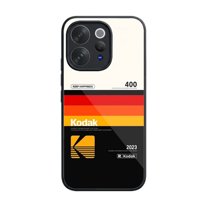 Keep Happiness back phone cover | glass case for vivo v70 elite