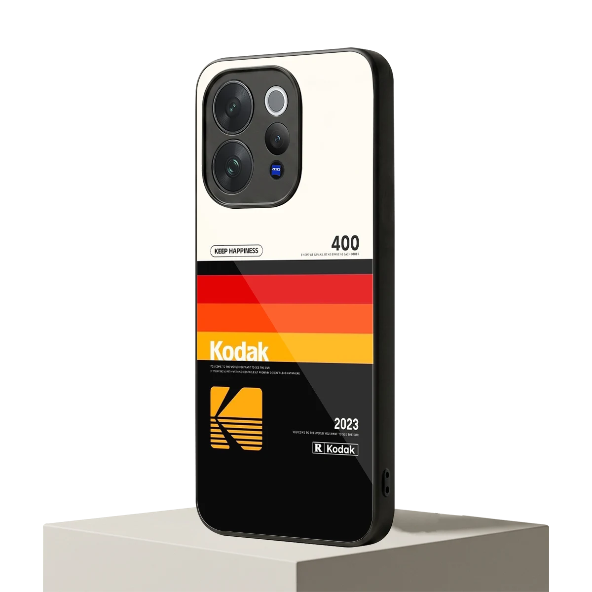 Keep Happiness vivo v70 elite mobile cover | shockproof glass phone case
