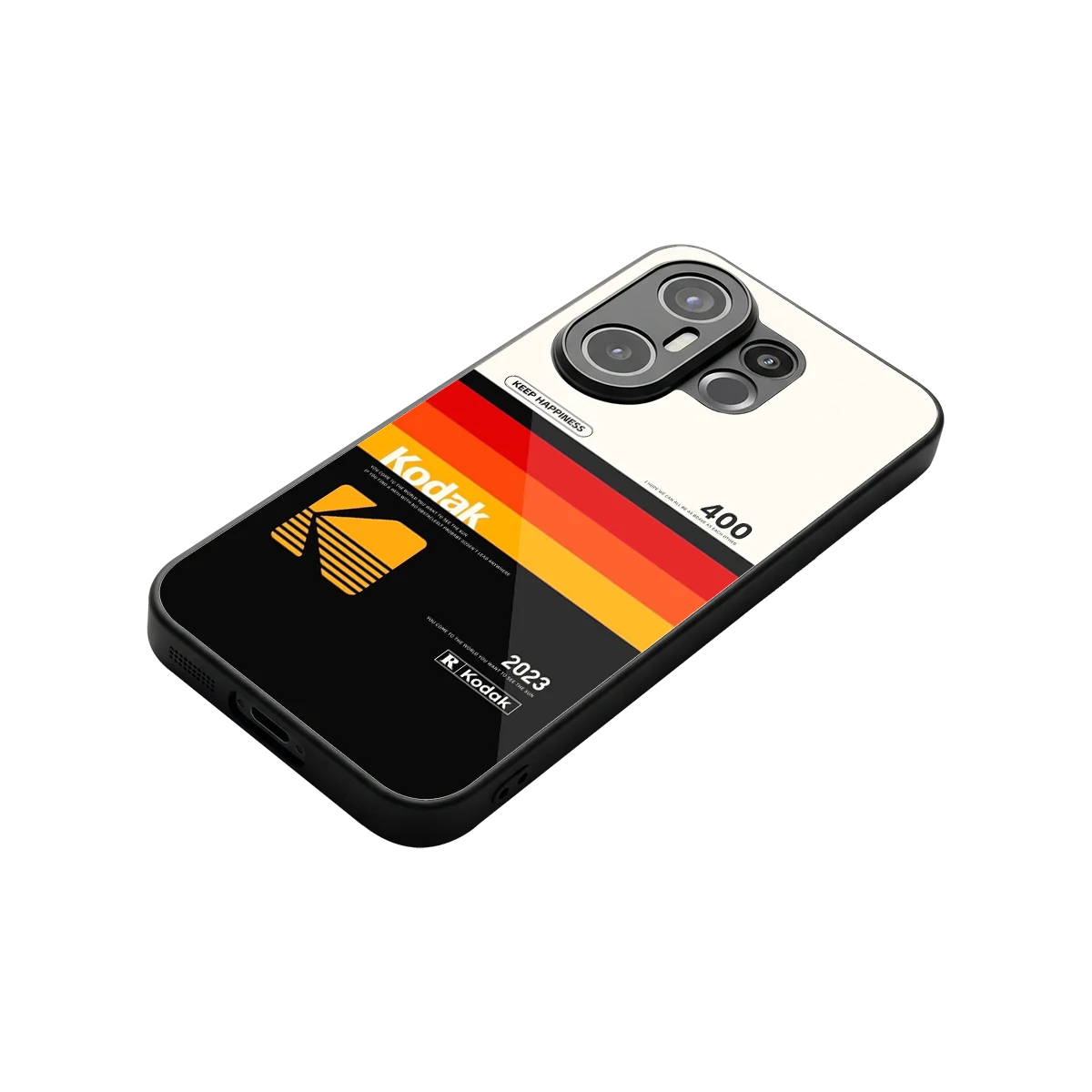 Keep Happiness stylish phone case for vivo x200 fe | glossy glass and slim fit