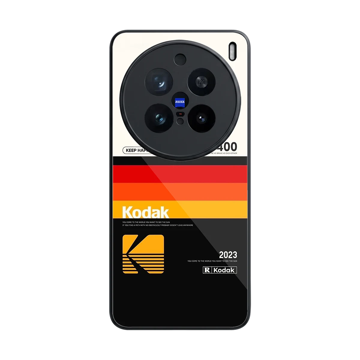 Keep Happiness back phone cover | glass case for vivo x200 pro