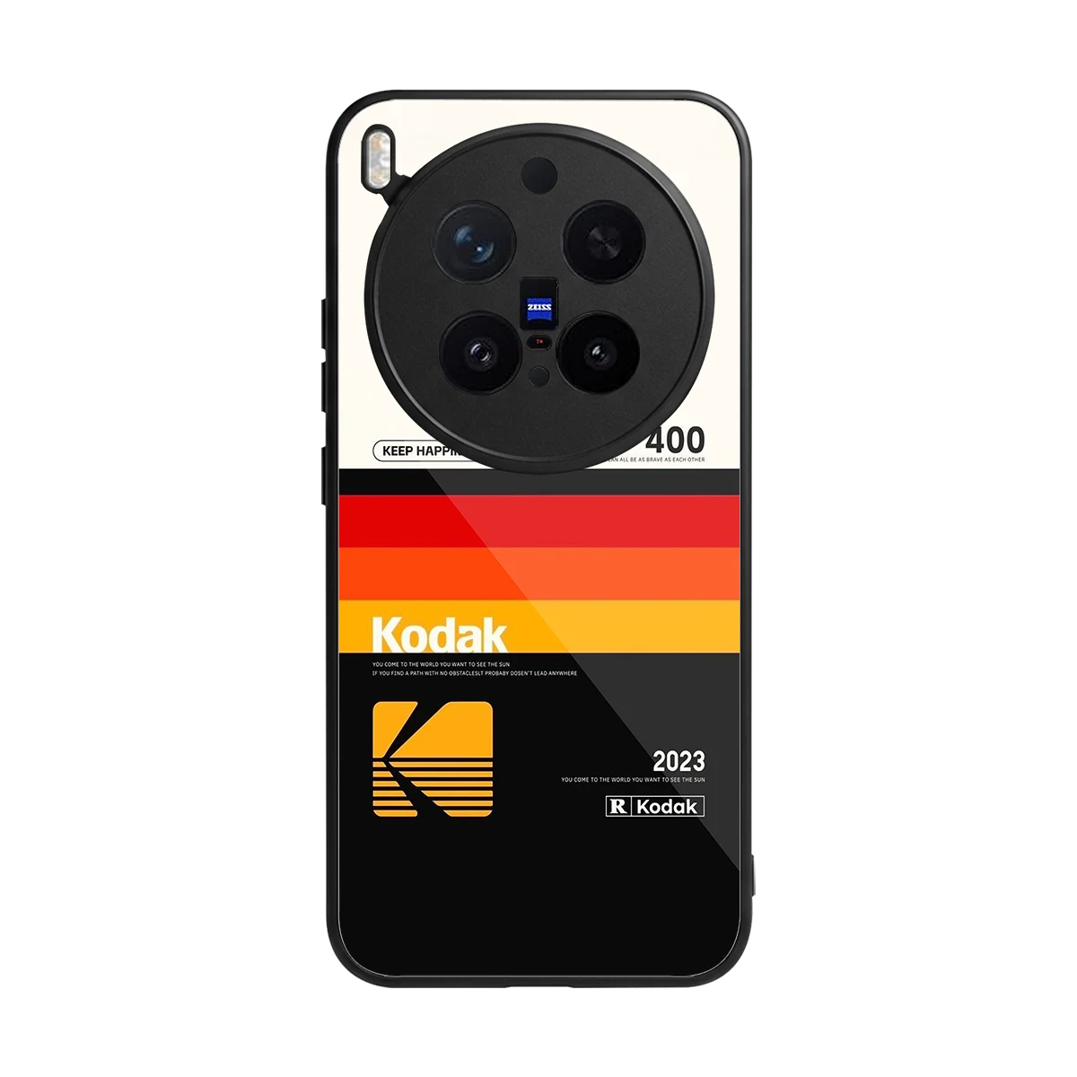 Keep Happiness back phone cover | glass case for vivo x300 pro