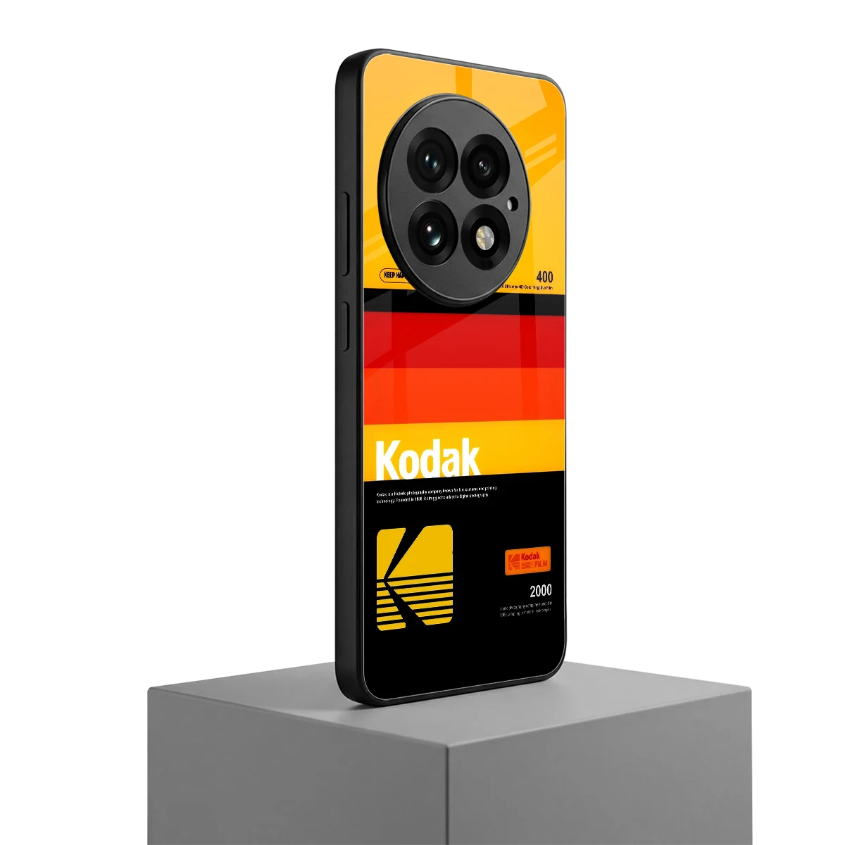 Keep Happiness Yellow oneplus 13 mobile cover | shockproof glass phone case