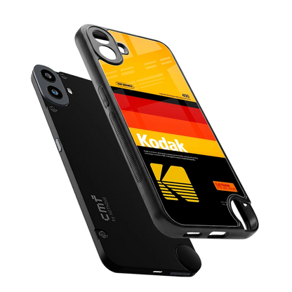 Keep Happiness Yellow sleek cmf nothing phone 1 cover with tempered glass back and TPU edges