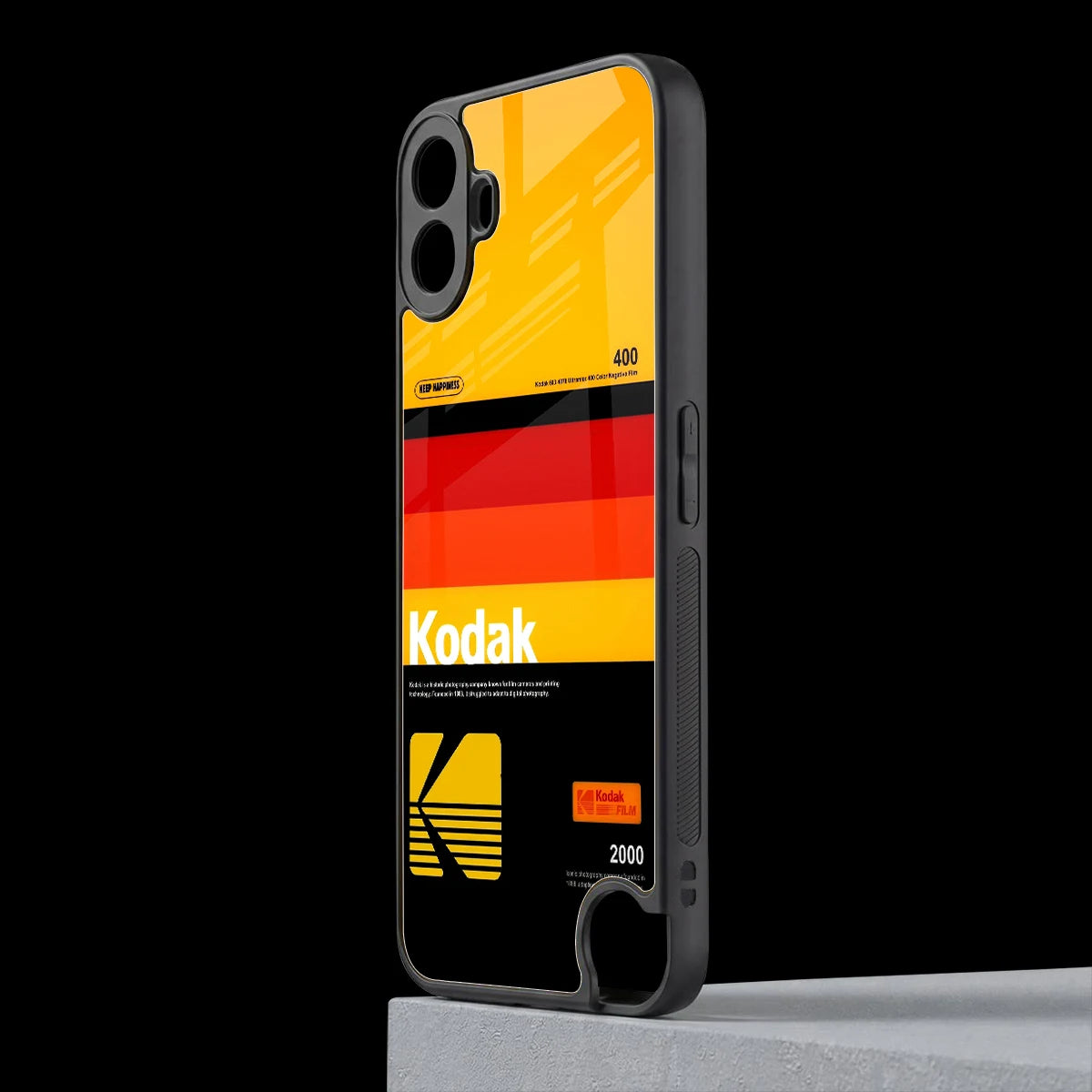 Keep Happiness Yellow cmf nothing phone 1 mobile cover | shockproof glass phone case
