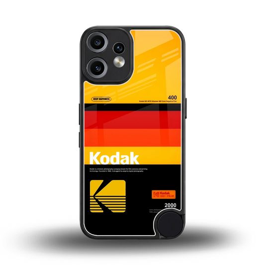 Keep Happiness Yellow back phone cover | glass case for cmf nothing phone 2 pro