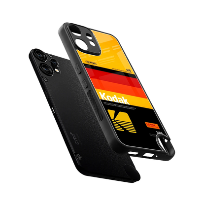 Keep Happiness Yellow sleek cmf nothing phone 2 pro cover with tempered glass back and TPU edges