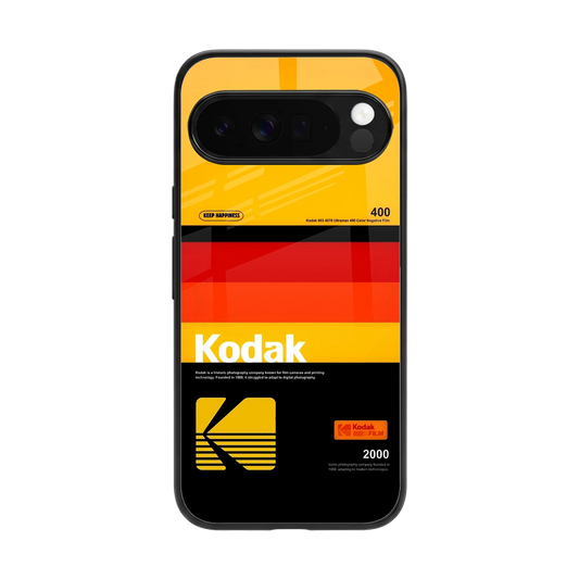 Keep Happiness Yellow back phone cover | glass case for google pixel 10 pro xl
