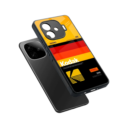 Keep Happiness Yellow sleek iqoo neo 10r 5g cover with tempered glass back and TPU edges