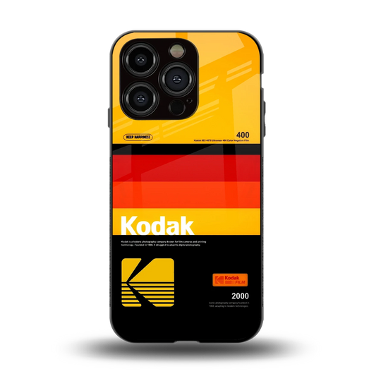 Keep Happiness Yellow back phone cover | glass case for iphone 11 pro