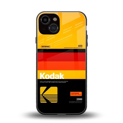 Keep Happiness Yellow back phone cover | glass case for iphone 14