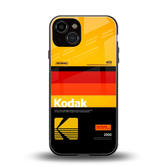 Keep Happiness Yellow back phone cover | glass case for iphone 14