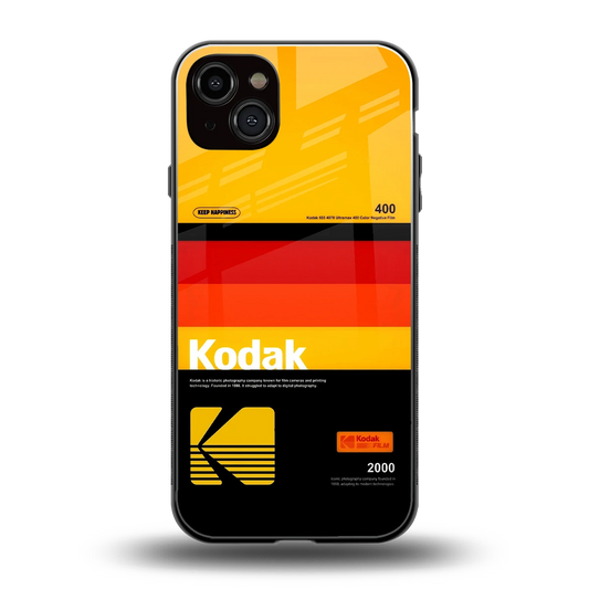 Keep Happiness Yellow back phone cover | glass case for iphone 15 plus