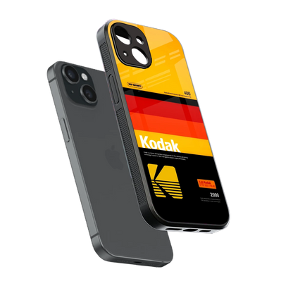 Keep Happiness Yellow sleek iphone 15 cover with tempered glass back and TPU edges