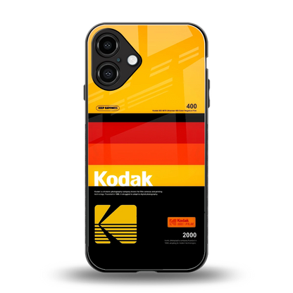 Keep Happiness Yellow back phone cover | glass case for iphone 16 plus