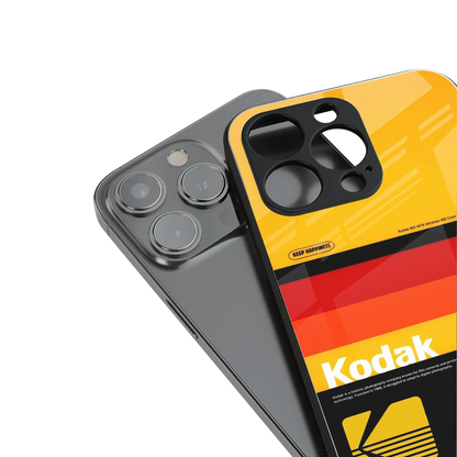 Keep Happiness Yellow stylish phone case for iphone 16 pro max | glossy glass and slim fit