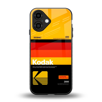 Keep Happiness Yellow back phone cover | glass case for iphone 16