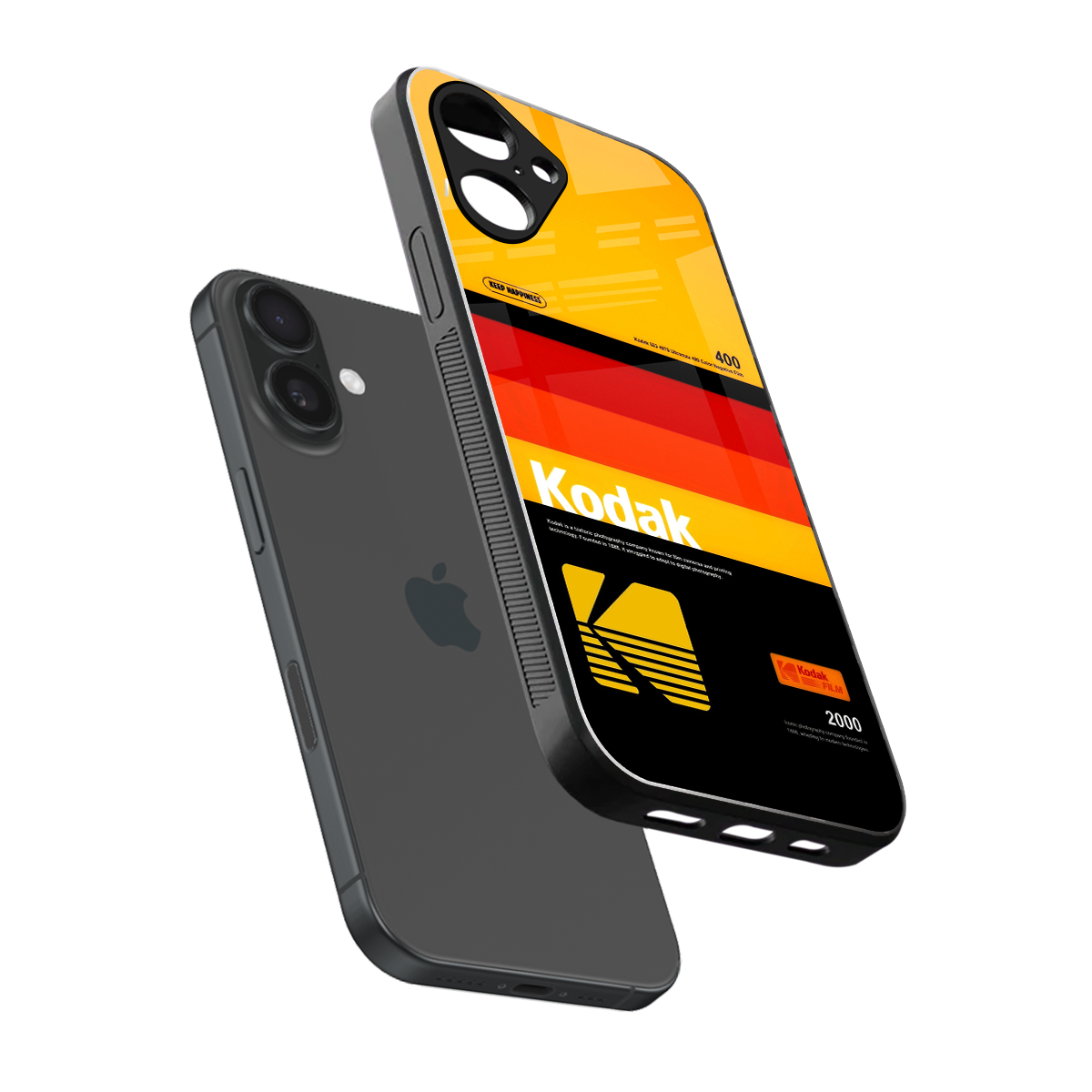 Keep Happiness Yellow Phone Case for Iphone 16 | Glass Case