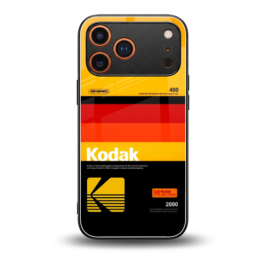 Keep Happiness Yellow back phone cover | glass case for iphone 17 pro max