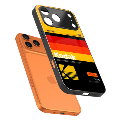 Keep Happiness Yellow sleek iphone 17 pro max cover with tempered glass back and TPU edges