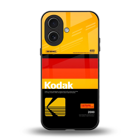 Keep Happiness Yellow back phone cover | glass case for iphone 17