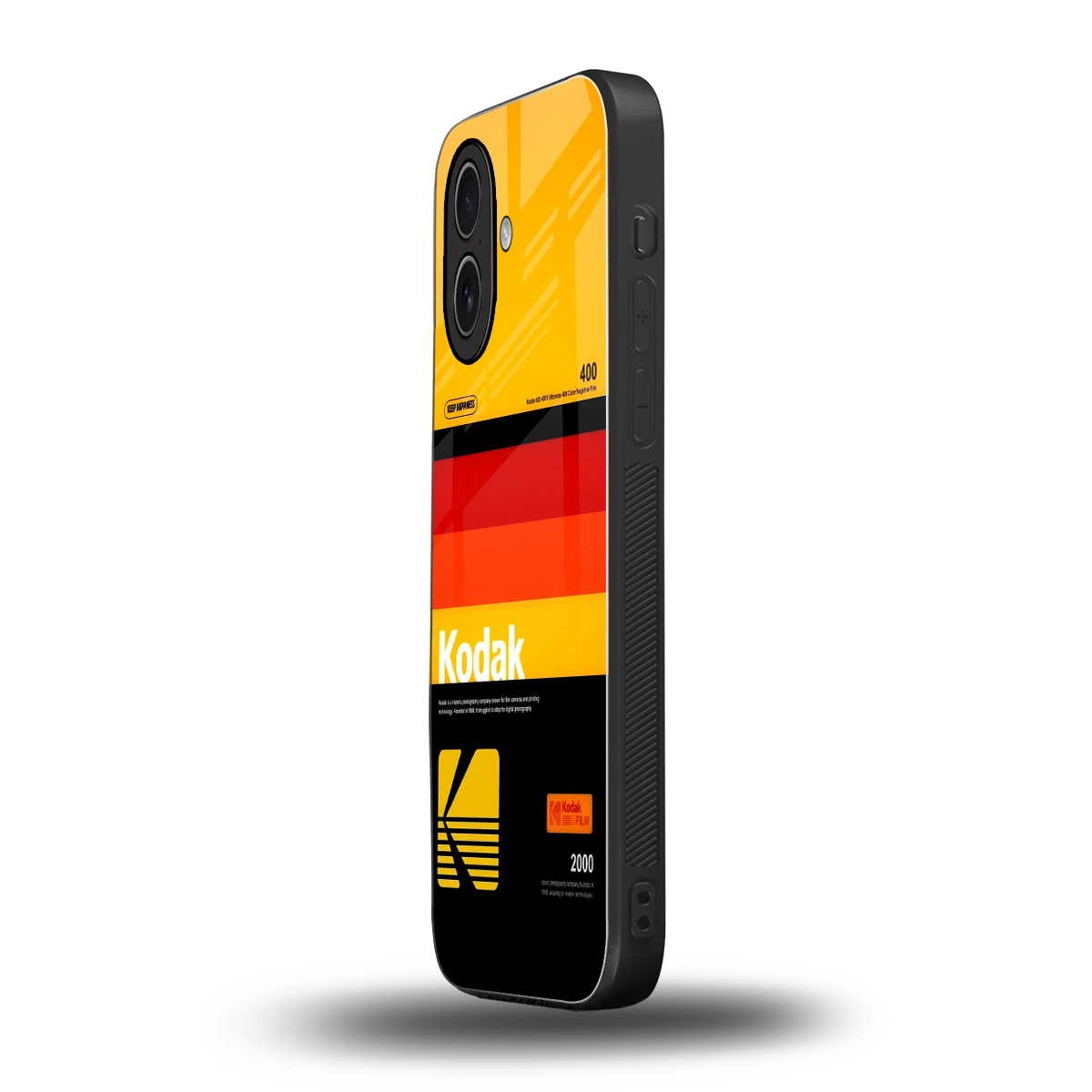 Keep Happiness Yellow iphone 17 mobile cover | shockproof glass phone case