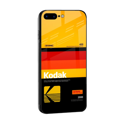 Keep Happiness Yellow sleek iphone 8 plus cover with tempered glass back and TPU edges
