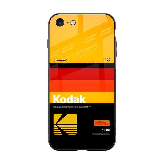 Keep Happiness Yellow back phone cover | glass case for iphone 7