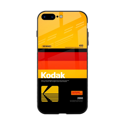 Keep Happiness Yellow back phone cover | glass case for iphone 8 plus