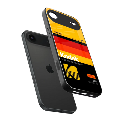 Keep Happiness Yellow sleek iphone air cover with tempered glass back and TPU edges