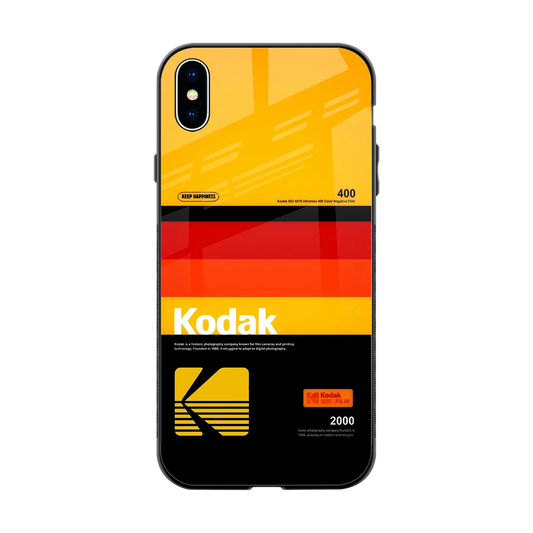 Keep Happiness Yellow back phone cover | glass case for iphone xs max