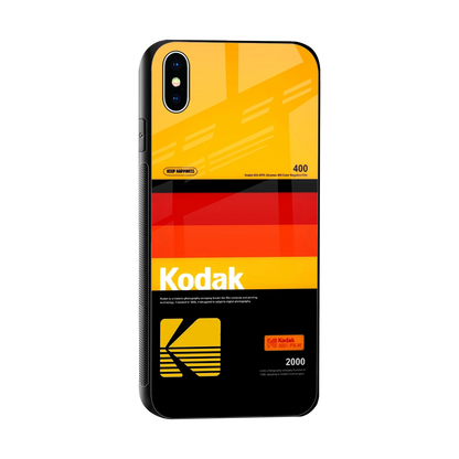 Keep Happiness Yellow sleek iphone xs max cover with tempered glass back and TPU edges