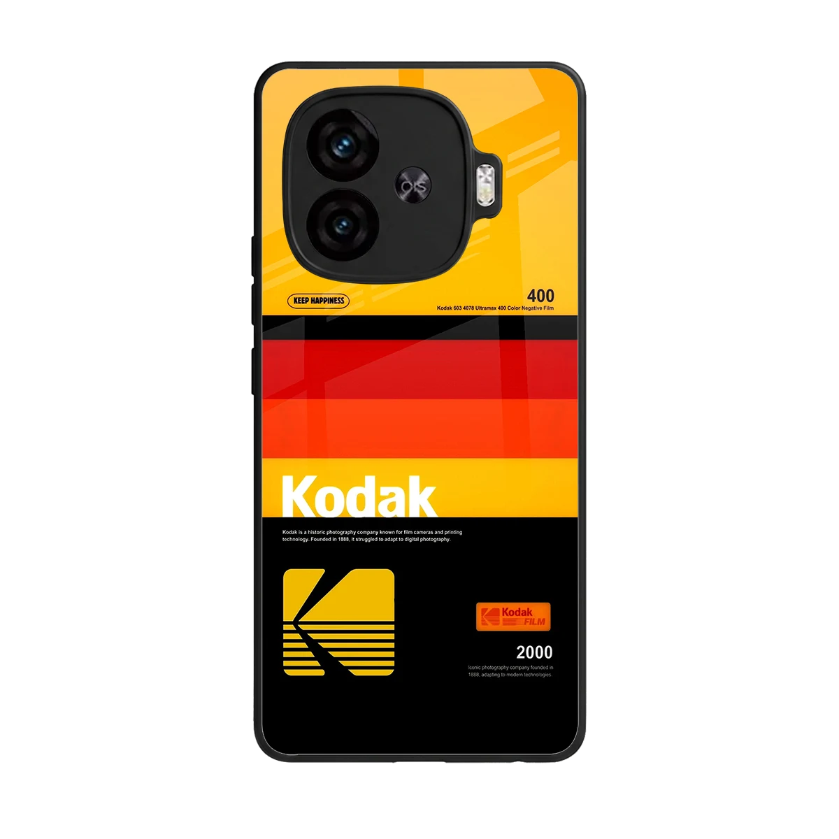 Keep Happiness Yellow back phone cover | glass case for iqoo neo 10r 5g