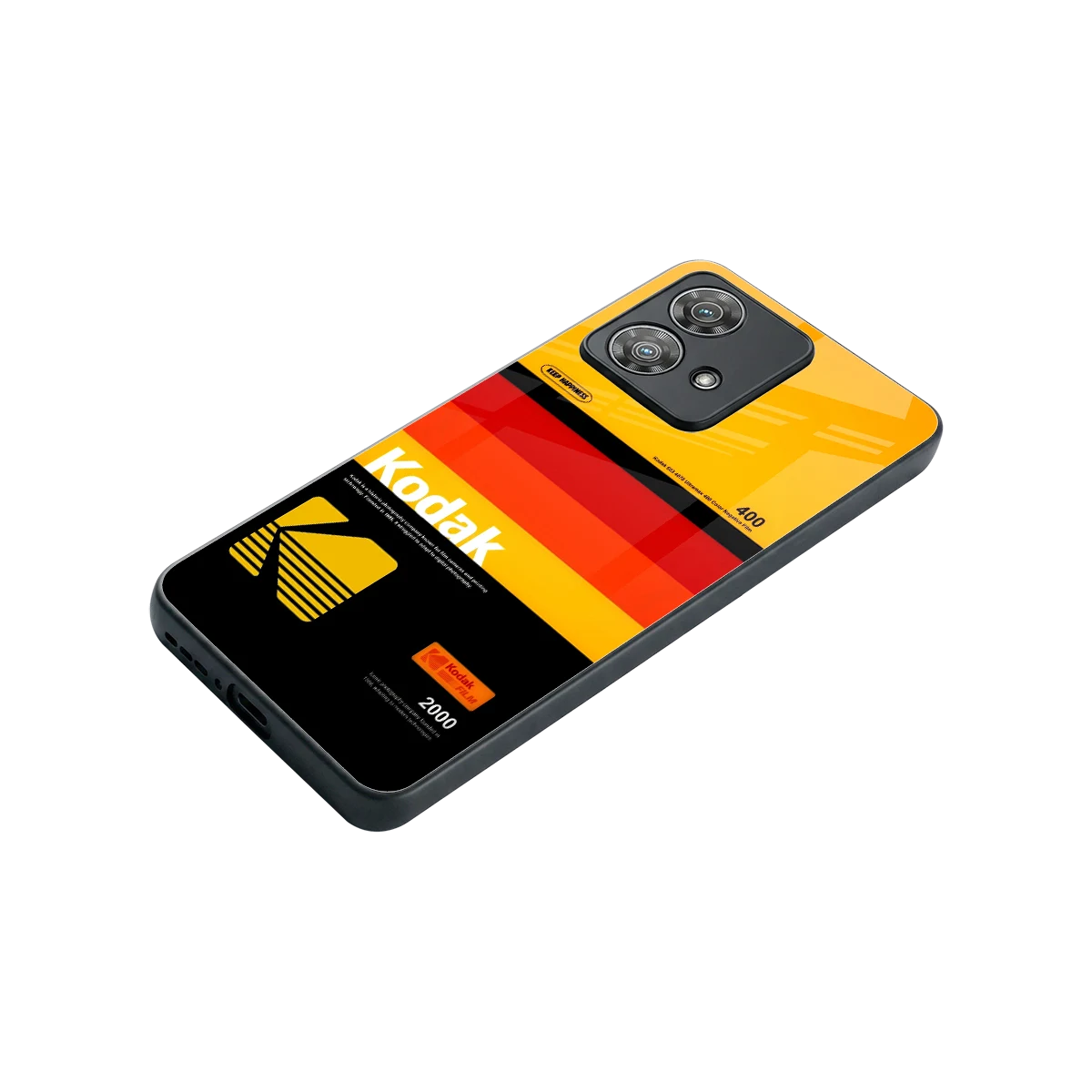 Keep Happiness Yellow stylish phone case for motorola edge 40 neo 5g | glossy glass and slim fit