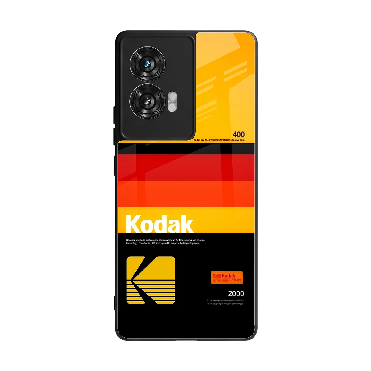 Keep Happiness Yellow back phone cover | glass case for motorola edge 50 fusion