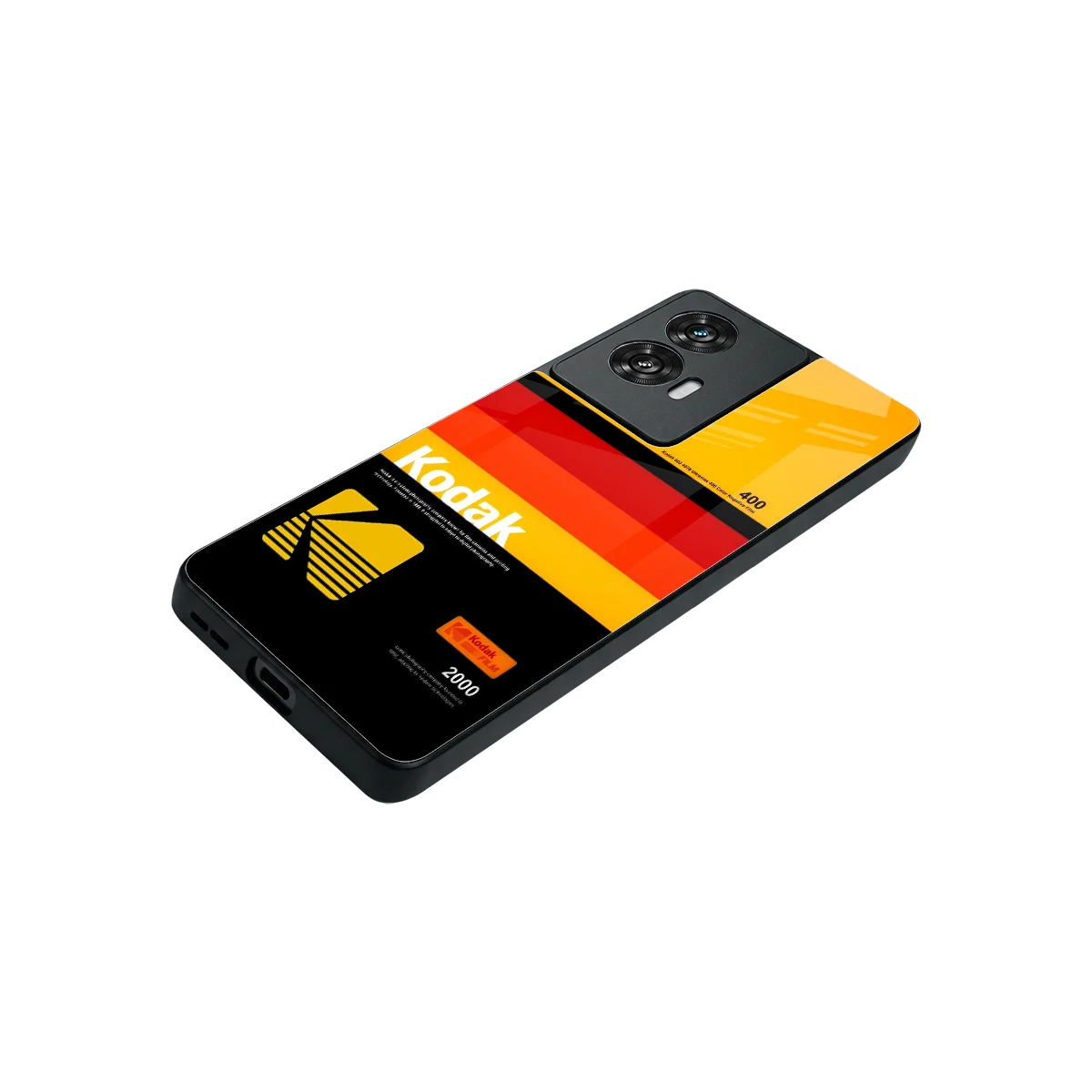 Keep Happiness Yellow stylish phone case for motorola edge 50 fusion | glossy glass and slim fit