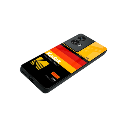 Keep Happiness Yellow stylish phone case for motorola edge 50 fusion | glossy glass and slim fit