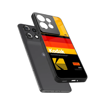 Keep Happiness Yellow sleek motorola edge 50 pro cover with tempered glass back and TPU edges