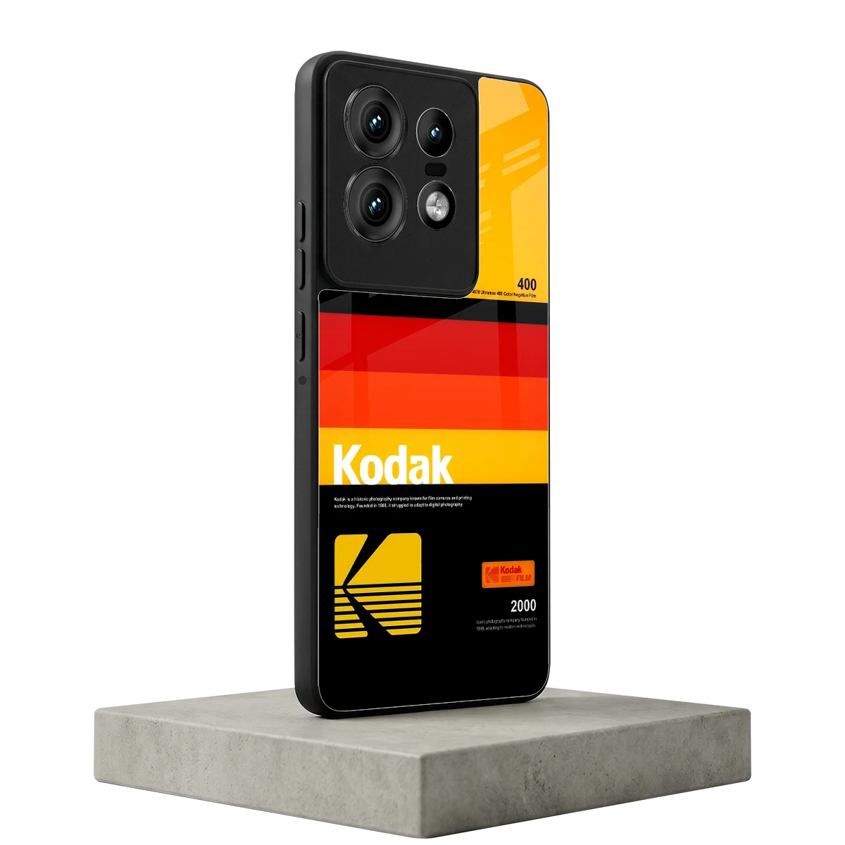 Keep Happiness Yellow motorola edge 50 pro mobile cover | shockproof glass phone case