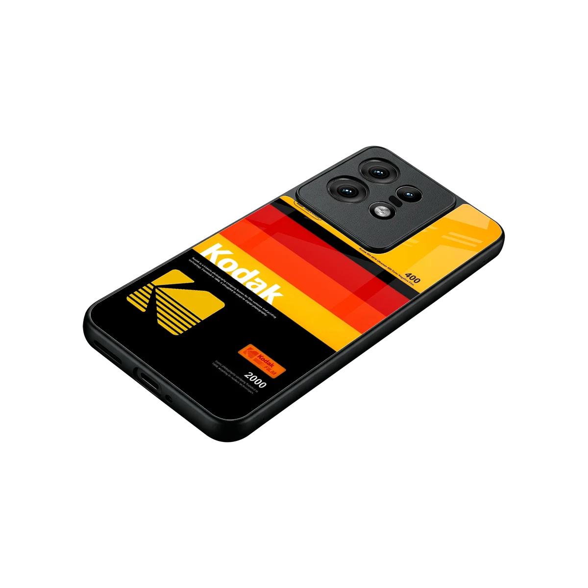 Keep Happiness Yellow stylish phone case for motorola edge 50 pro | glossy glass and slim fit
