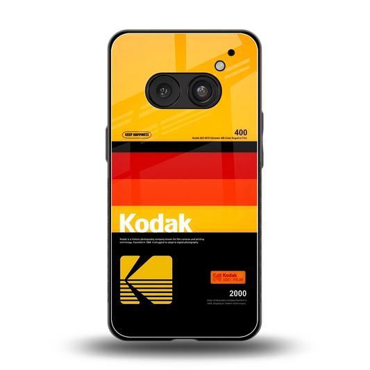 Keep Happiness Yellow back phone cover | glass case for nothing phone 2a